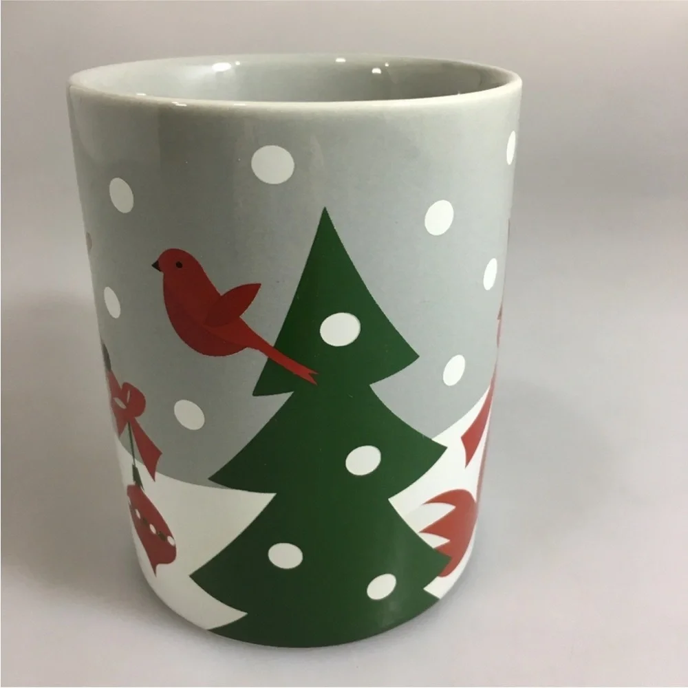 Crate&Barrel Joan Anderson Winter Holiday Critters Mug